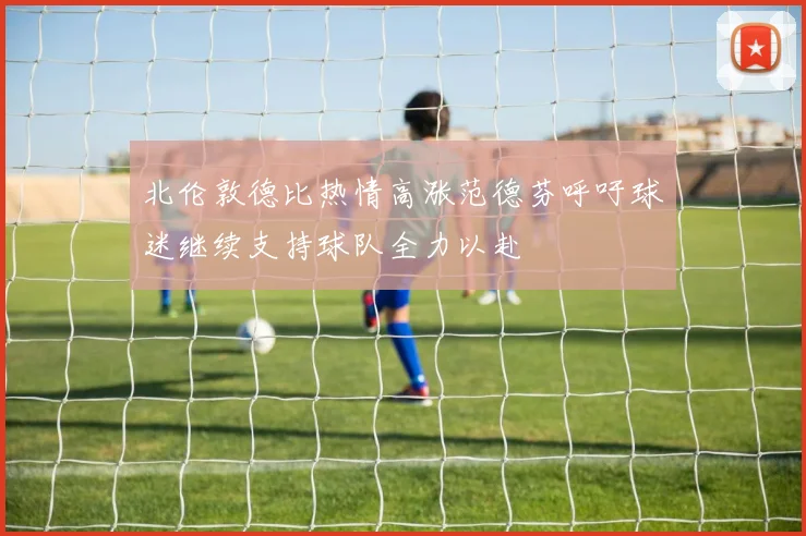 北伦敦德比热情高涨范德芬呼吁球迷继续支持球队全力以赴